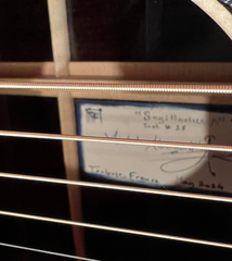 Aboudib MD guitar interior signed label