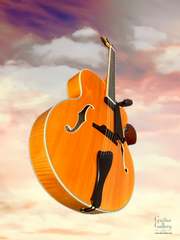 Bob Benedetto Manhattan Archtop guitar glam floating shot