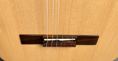 Buscarino Cabaret Nylon string guitar bridge