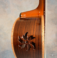 Buscarino Cabaret Nylon string guitar port detail