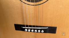 Flammang EL35 guitar ebony bridge