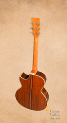 Froggy Bottom Madagascar Rosewood model K Dlx guitar full back view