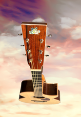 Froggy Bottom Madagascar Rosewood model K Dlx guitar floating glam shot