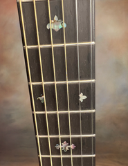 Froggy Bottom M Dlx Walnut Guitar ebony fretboard with abalone inlays