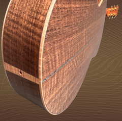 Froggy Bottom M Dlx Walnut Guitar end detail