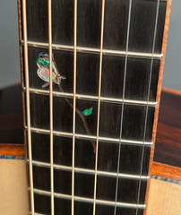 George Lowden Master Series F Brazilian rosewood guitar fretboard butterfly inlay