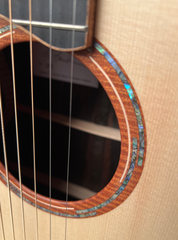 George Lowden Master Series F Brazilian rosewood guitar rosette detail