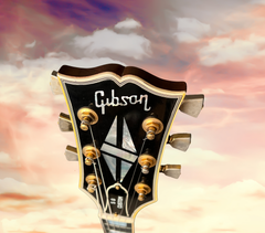 1975 Gibson SG Custom Electric Guitar headstock glam shot