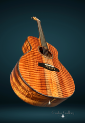 Leach Cremona Koa/Redwood guitar Glam shot