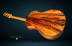 Leach Cremona Koa/Redwood guitar glam shot master grade koa back