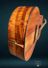 Leach Cremona Koa/Redwood guitar end jack in end graft