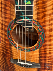 Leach 25th Anniversary Koa Guitar rosette