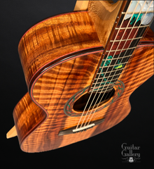 Leach 25th Anniversary Koa Guitar shoulder