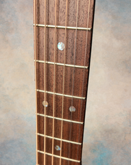 M J Franks 000 guitar rosewood fretboard