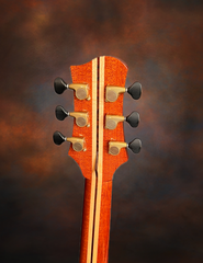 Olson James Taylor Signature Guitar back of headstock