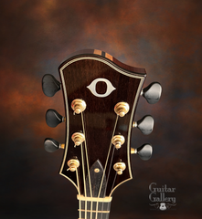 Olson James Taylor Signature Guitar builder logo in headstock