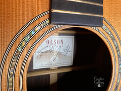 Olson James Taylor Signature Guitar paua abalone rosette