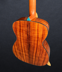 Osthoff OM All Koa guitar back