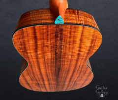 Osthoff OM All Koa guitar African Blackwood binding