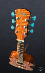 Osthoff OM All Koa guitar glam shot head to toe