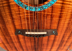 Osthoff OM All Koa guitar bookmatched koa top