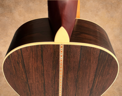 Osthoff Size 1 Brazilian rosewood guitar ivoroid bindings & heelcap