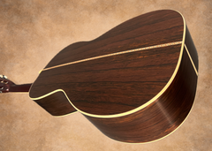 Osthoff Size 1 Brazilian rosewood guitar glam shot back