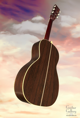 Osthoff Size 1 Brazilian rosewood guitar glam shot back