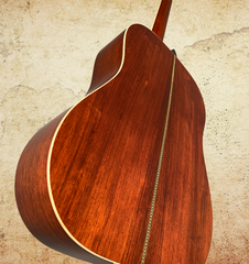 Leo Posch Honduran rosewood AJ guitar glam shot back