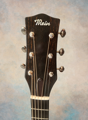 Rein RJN-5 Plum Pudding Mahogany guitar headstock