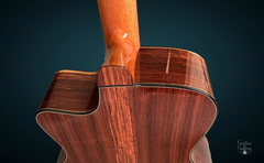 Serracini GA Madagascar rosewood guitar heel