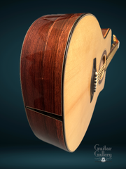 Serracini GA Madagascar rosewood guitar end view