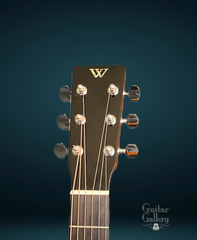 Webber koa dreadnought guitar headstock